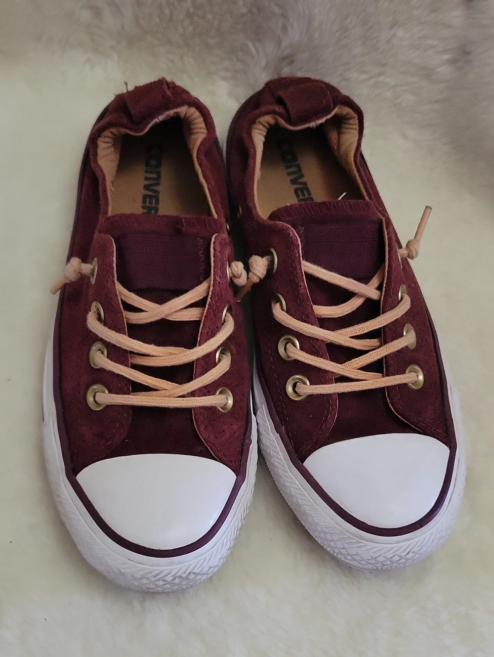 CONVERSE Suede Leather All Star Sneakers Gem. Size 6